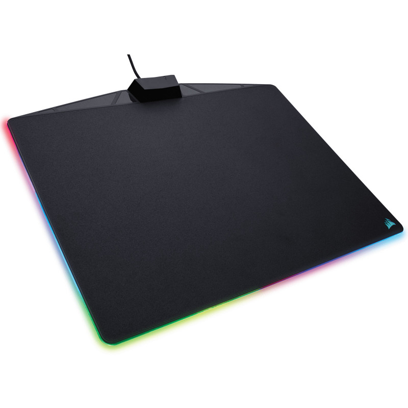 Corsair Gaming MM800 RGB Polaris - Tapis de souris gaming - rigide -  rétroéclairage RGB - surface optimisée pour la vitesse - format moyen (350  x 260 x 5 mm)