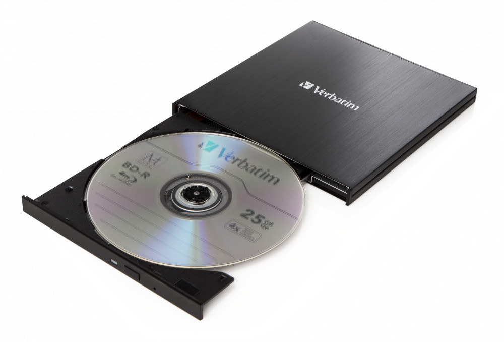 Graveur Blu-ray Externe Verbatim - USB-C, Slim, Lecteur/Graveur BDXL, Nero Inclus