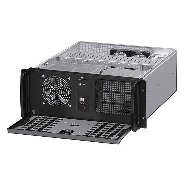 InLine Rack 19 pour montage sous table, 3U, noir