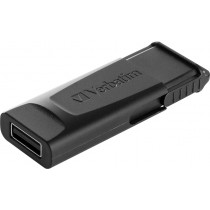 VERBATIM USB DRIVE 2.0 STORE ´N´ GO SLIDER 128GB BLACK