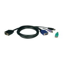 EATON TRIPPLITE USB/PS2 Combo Cable Kit for NetController KVM Switches B040-Series and B042-Series 6ft. 1.83m