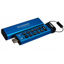 KINGSTON 16Go USB-C IronKey Keypad 200C FIPS 140-3 Lvl 3 Pending AES-256