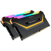 CORSAIR Kit Barrettes mémoire 16Go (2x8Go) DIMM DDR4  Vengeance Pro Tuf Edition RGB PC4-25600 (3200 Mhz) (Noir)
