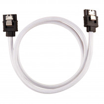 CORSAIR Câble SATA gainé Premium 60 cm (coloris blanc)