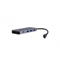 T'nB HUB USB-C 6 EN1 ICLICK GRIS SIDERAL