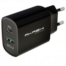 Akashi Chargeur Secteur 20W USB-A Quick Charge 3.0 Noir