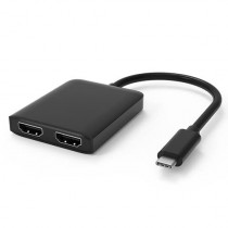 DLH - Adaptateur vidéo - 24 pin USB-C mâle pour HDMI femelle - 19 cm - noir - support pour 4K60Hz