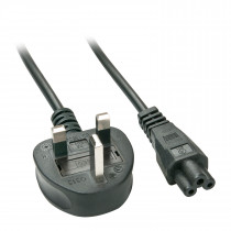 Lindy 2m UK Mains Plug to IEC C5