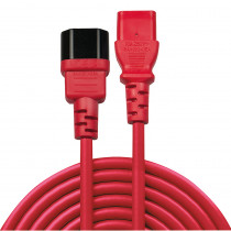 Lindy 0.5m IEC Extension Lead Red