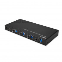 Lindy KVM Switch HDMI 4K60 USB 3.0 & Audio 4 Port