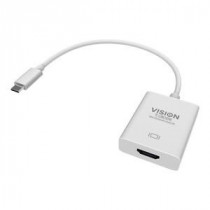 GENERIQUE Vision TC-USBCHDMI Adaptateur vidéo externe USB-C 3.1 HDMI blanc Pour la vente au détail