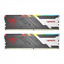 PATRIOT Kit Barrettes mémoire 32Go (2x16Go) DIMM DDR5  Viper Venom RGB  7400MHz (Noir)