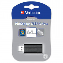 Verbatim USB DRIVE 2.0 PINSTRIPE Clé USB 64 GB Eucalyptus, vert