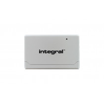 INTEGRAL Lecteur de Cartes externe USB 2.0  (Blanc) (Bulk)