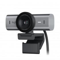 Logitech MX Brio webcam de collaboration et streaming 4K Ultra HD, 1080p a 60 IPS, 2 micros avec reduction de bruit, USB-C, cache pour webcam