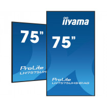 IIYAMA PROLITE LH7575UHS-B1AG Moniteur professionnel 75’’ pour l’affichage dynamique avec fonctionnement 24/7 (paysage et portrait), résolution 4K UHD et slot Intel® SDM