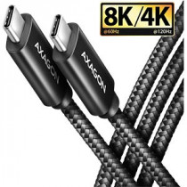 AXAGON Câble USB 3.2, prise C, 40 Gb/s, 8 K 60 Hz, HDR10, 1 m