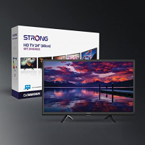 STRONG STRONG - TV HD 24'' (60 cm) - Triple Tuners, Port CI, 12V Outre son design compact, ce TV convainc par la richesse de ses couleurs, son excellent son et ses nombreuses fonctions Grâce au triple tuner HD intégré, il s’adapte parfaitement à toutes le