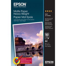 EPSON S041256 Matte heavyweight  papier inkjet 167g/m2 A4 50 feuilles pack de 1 one-sided
