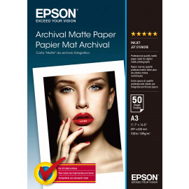EPSON MATTE archival papier inkjet 192g/m2 A3 50 feuilles pack de 1