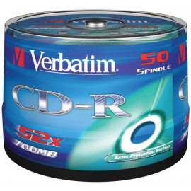 VERBATIM CD-R 700 Mo certifié 52x (pack de 50, spindle)