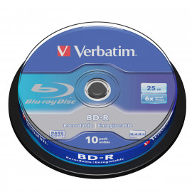 VERBATIM BD-R 25 Go certifié 6x (pack de 10, spindle)