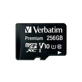 VERBATIM MICRO SDXC PREMIUM 256GB CLASS 10 INC ADAPTER