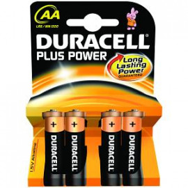 Duracell Pack de 4 piles Alcaline  Plus Power type AA 1,5V (R06)