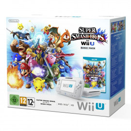Nintendo Nintendo Wii U Basic Pack + Super Smash Bros - Console de jeux-vidéo avec mémoire interne 8 Go + jeu