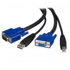 STARTECH Cordon KVM VGA/USB 2-en-1 (type A et type B) - 1.8 mètre