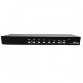 STARTECH StarTech.com Commutateur USB VGA KVM 8 ports à montage sur rack avec audio (câbles audio inclus)
