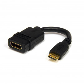 STARTECH Câble HDMI haute vitesse HDMI (femelle)/Mini HDMI (mâle) - 13 cm