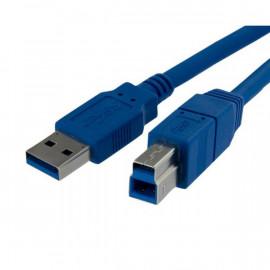 STARTECH Câble USB 3.0 Type-A vers USB-B (Mâle/Mâle - 1 m) Bleu