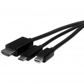 STARTECH Adaptateur USB-C, HDMI ou Mini DisplayPort vers HDMI - 2m