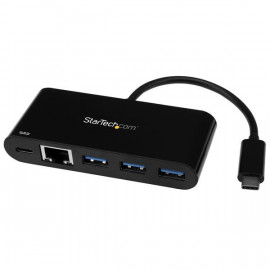 STARTECH Adaptateur USB-C vers Gigabit Ethernet avec hub USB 3.0 à 3 ports et USB Power Delivery