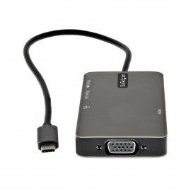 STARTECH Adaptateur multiport USB-C vers HDMI 4K ou VGA avec Hub USB 3.0, GbE et PD 100 W
