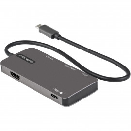 STARTECH Adaptateur multiport USB-C vers HDMI 4K 30 Hz, Hub 3 ports USB 3.0, SD/microSD et Power Delivery 100W