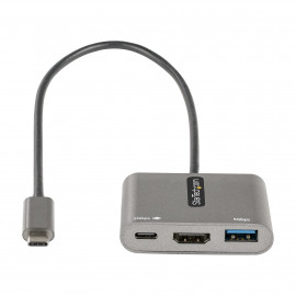 STARTECH Hub USB-C vers 4K 60Hz HDMI + 2 ports USB (1 x USB Type A + 1 x USB Type C) avec Power Delivery 100 W