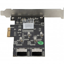 STARTECH Carte contrôleur PCI-E avec 8 ports SATA III avec 4 contrôleurs hôtes