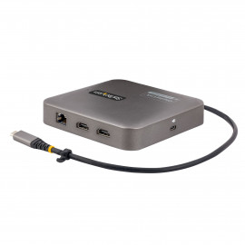 STARTECH Adaptateur multiport USB-C vers 2xHDMI 4K 60 Hz, Hub 2x USB 3.1, SD et Power Delivery 100W