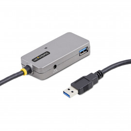 STARTECH StarTech.com USB Extender Hub, 10m USB 3.0 Extension Cable with 4-Port USB Hub, Active/Bus Powered USB Repeater Cable, Optional 20W Power Supply Included
