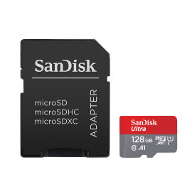 sandisk Ultra Android microSDXC 128 Go + Adaptateur SD(SDSQUAR-128G-GN6MA)