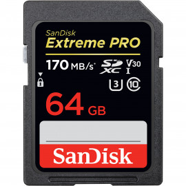 sandisk Carte mémoire SDXC Extreme PRO UHS-I U3 64 Go