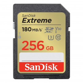 sandisk Extreme 256GB SDXC 180MB/s UHS-I C10 U3