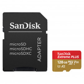 sandisk Extreme PLUS microSDXC 128GB+SD 200MB/s