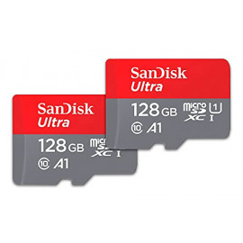 sandisk Ultra microSD UHS-I U1 128 Go + Adaptateur SD