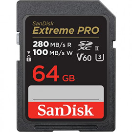 sandisk Extreme PRO 64GB V60 UHS-II 280/100MBs