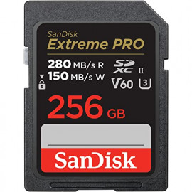 sandisk Extreme PRO 256GB V60 UHS-II 280/150MBs