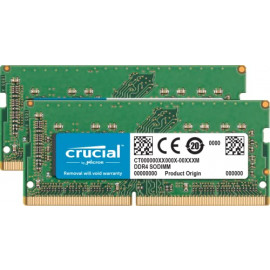 CRUCIAL DDR4 - kit - 32 Go: 2 x 16 Go - SO DIMM 260 broches - 2666 MHz