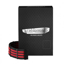 CableMod C-Series PRO ModMesh Cable Kit pour Corsair AXi/HXi/RM (Yellow Label) - noir/rouge